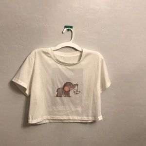 Cropped animal shirt